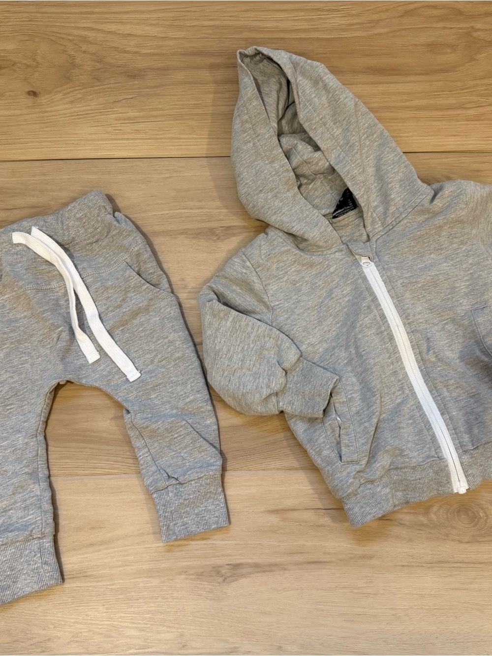 Little Bipsy Gray Hoodie & Jogger Set - Light Gray